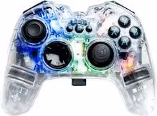 Gamepad Nacon PC GAME Clear con illuminazione RGB trasparente