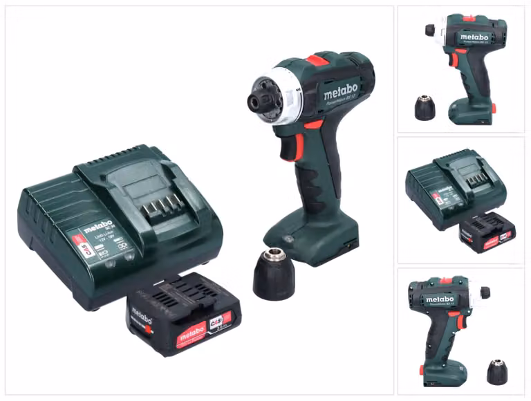 Metabo PowerMaxx BS 12 - Trapano/avvitatore a batteria - 2 velocità - chiave autocentrante 10 mm - 40 N-m