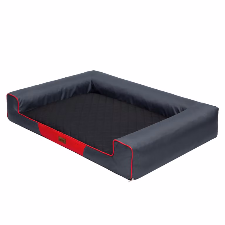 Letto rettangolare per cani, divano con rivestimento removibile e impermeabile - L 80 x 55 cm