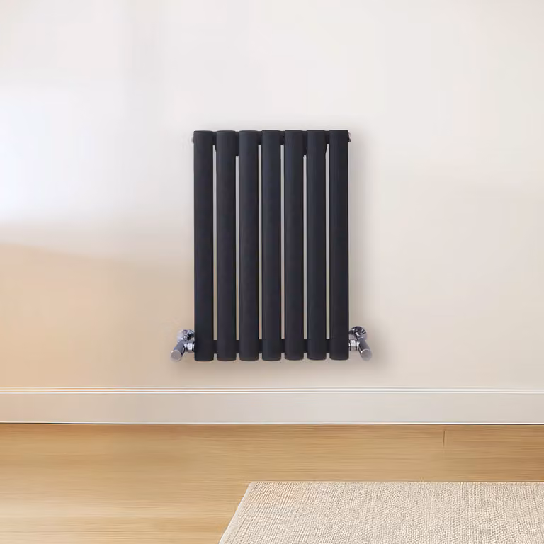 Radiatore di Design Orizzontale Grigio (Carbon Grigio) - 600mm x 413mm - Pannello Doppio  - Revive
