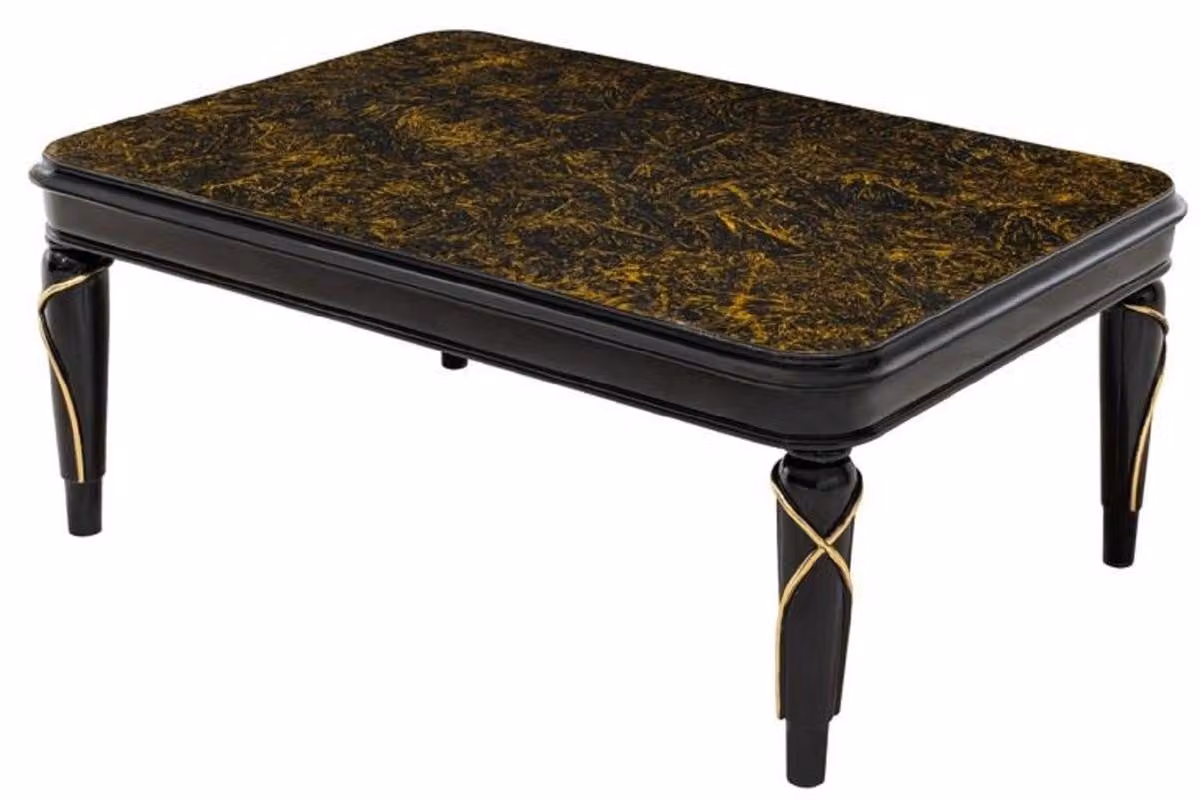 Casa Padrino tavolino barocco nero/oro 120 cm