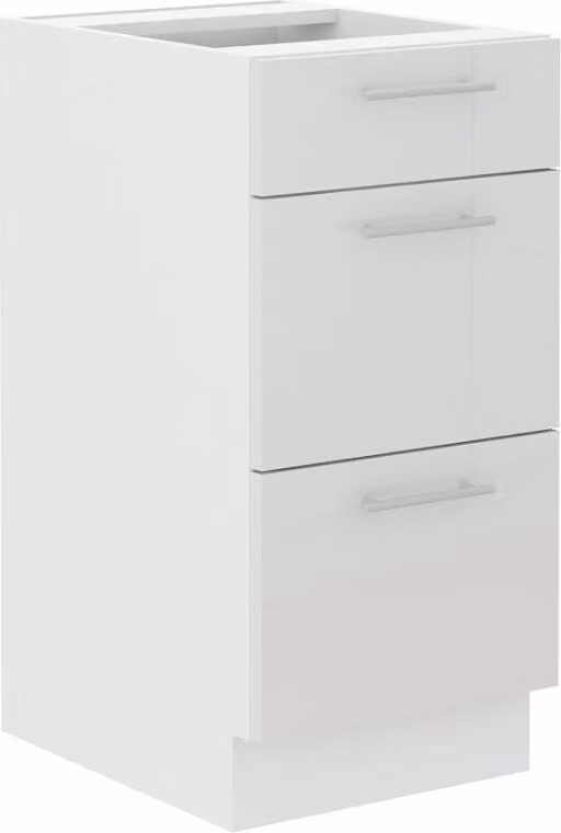 Armadietto da cucina con cassetti LAJLA - larghezza 40 cm, bianco