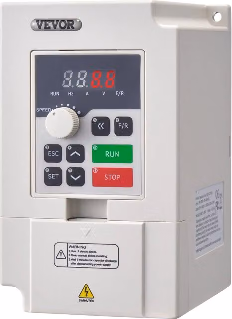 Inverter VFD Trifase 2,2KW 3HP 380V D100-2.2T4B-S Azionamento a Frequenza Variabile 5A per Controllo Motore Mandrino Fai da Te