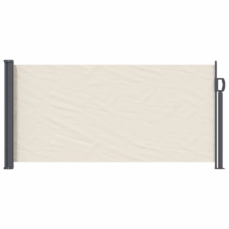 vidaXL Tenda laterale retrattile manuale in poliestere e acciaio, beige, L: 300 cm, H: 100 cm