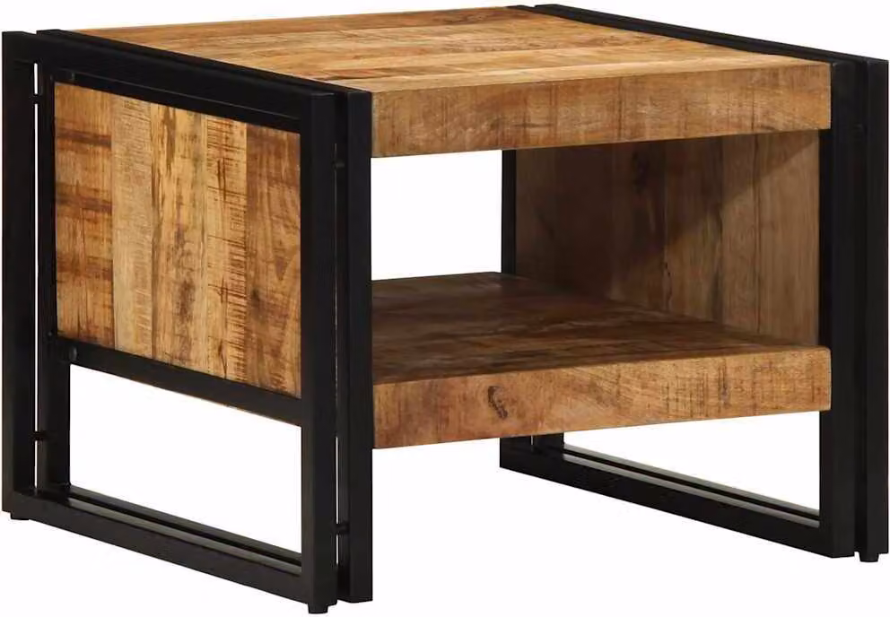 Maison Exclusive - Tavolino 50x50x38 cm, legno massello di mango grezzo