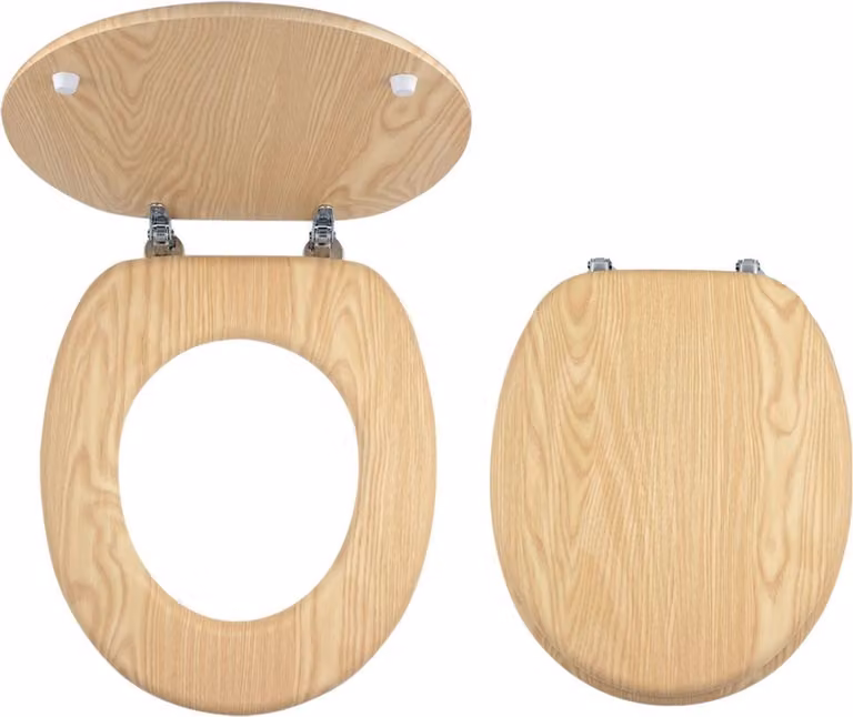 Sedile WC Novaservis in MDF impiallacciato/frassino