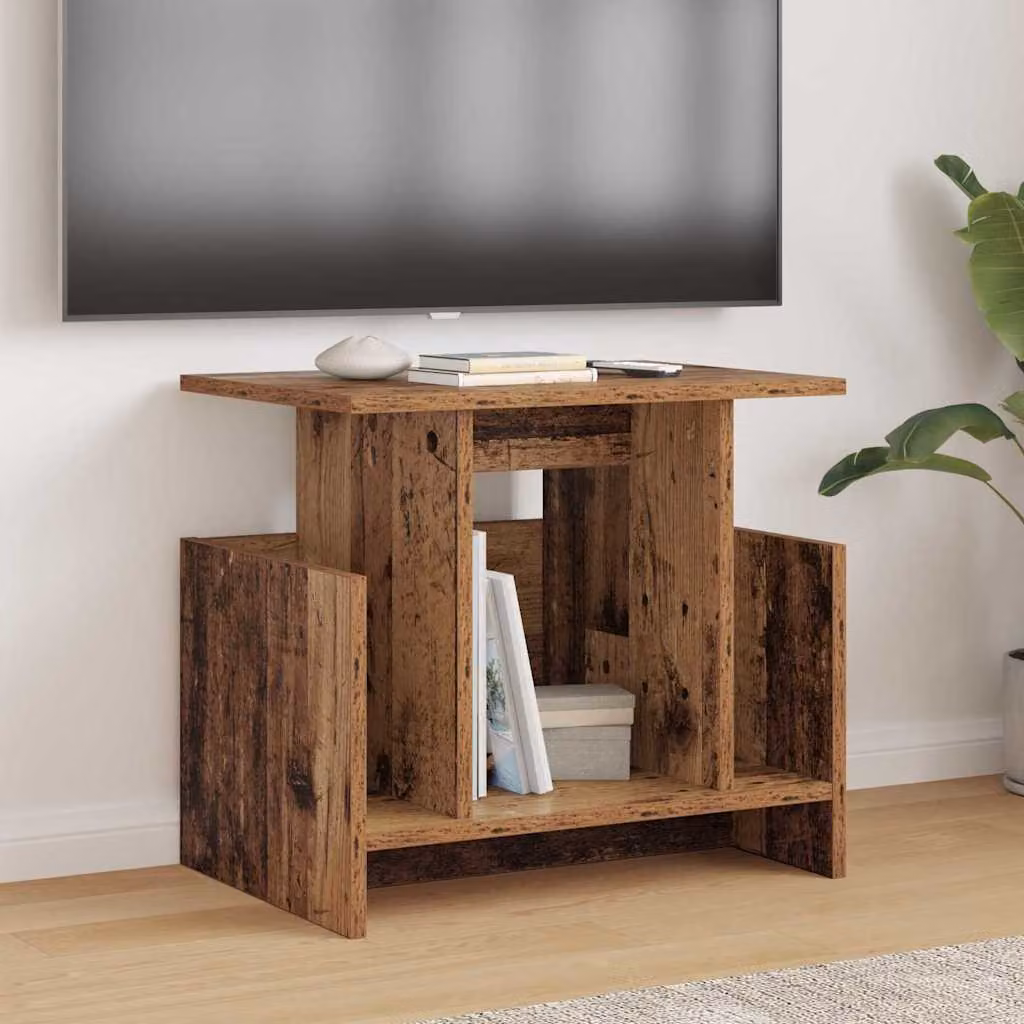 Supporto TV moderno vidaXL in legno marrone, L 50 cm x P 35 cm x H 45 cm