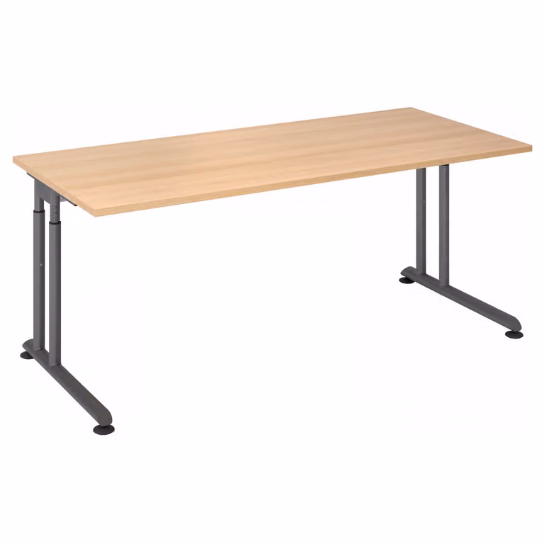 HAMMERBACHER ZS19 höhenverstellbarer Schreibtisch eiche rechteckig