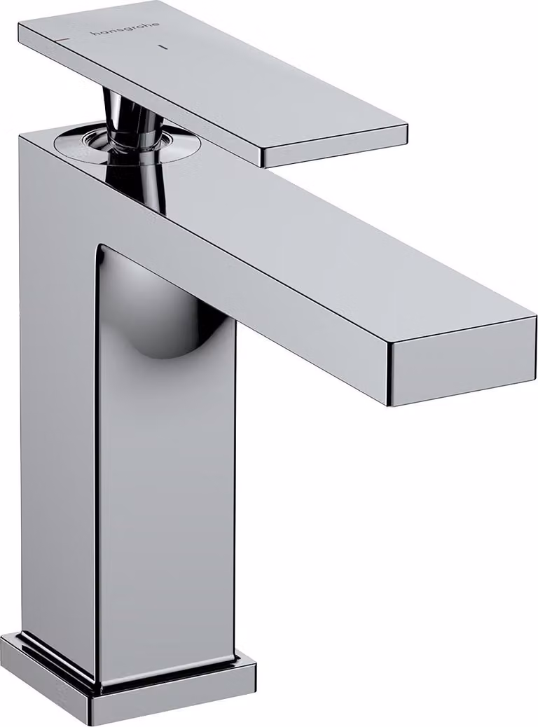 Mitigeur monocommande de lavabo hansgrohe Tecturis E 110, portée 144 mm, sans garniture d'écoulement, CoolStart, EcoSmart+, 73012000, 73012000