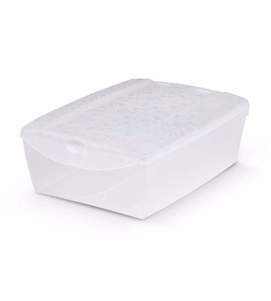 Scatola Contenitore U-Box Small in Plastica Trasparente - 26x36x13 cm