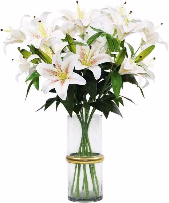 Garofano artificiale - Fiori decorativi - 60 cm - Colore champagne