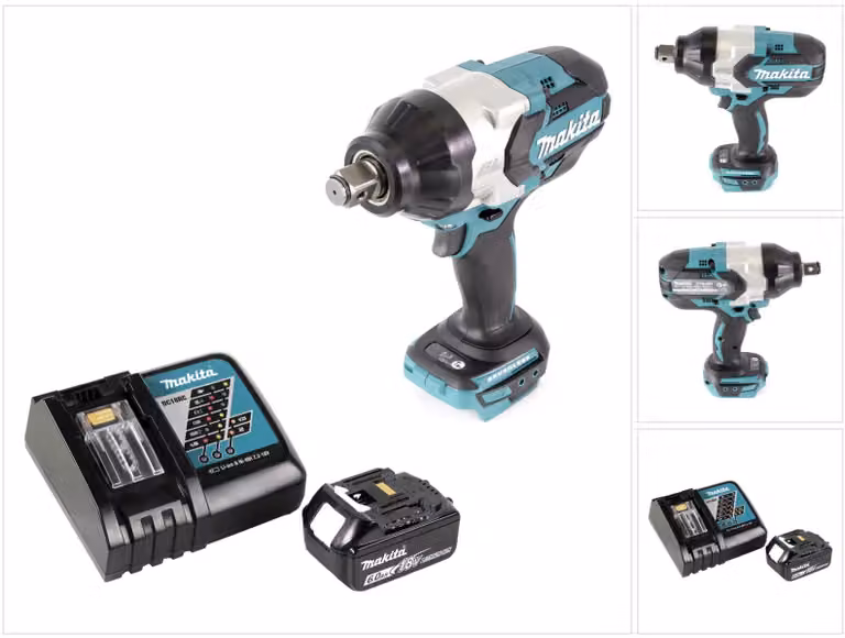 Avvitatore a impulsi a batteria Makita DTW 1001 RG1 18V 3/4" 1050Nm brushless + 1x batteria ricaricabile 6,0 Ah + caricabatterie