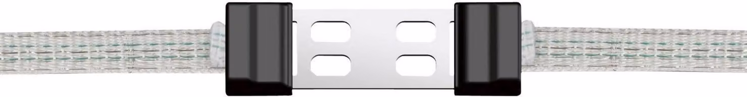 Connettore per cinturino Kerbl AKO Litzclip 12,5 mm, acciaio inox, 5 pezzi