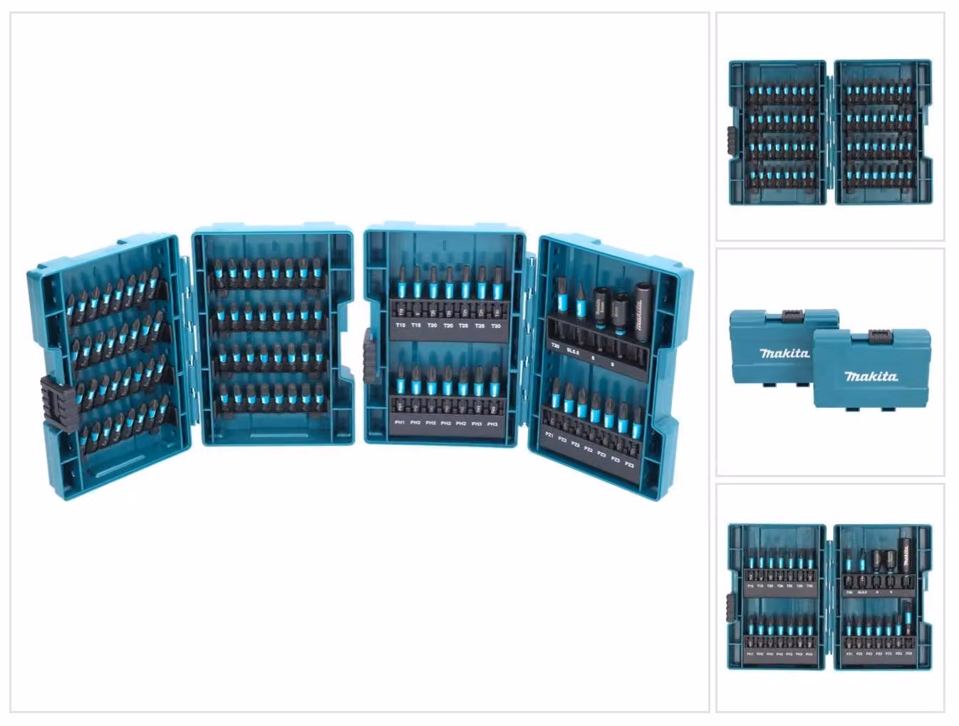 Makita E-03109 Set di punte da 90 pezzi Impact Black Bit Set 25/50 mm S2 Acciaio speciale resistente agli urti