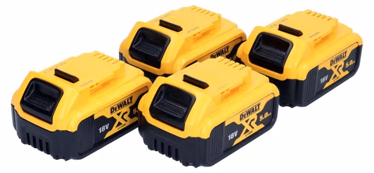 Batteria DeWalt DCB 184 P4 18 V 5,0 Ah / 5000 mAh 4 pz. Batteria XR agli ioni di litio - con indicatore del livello di carica
