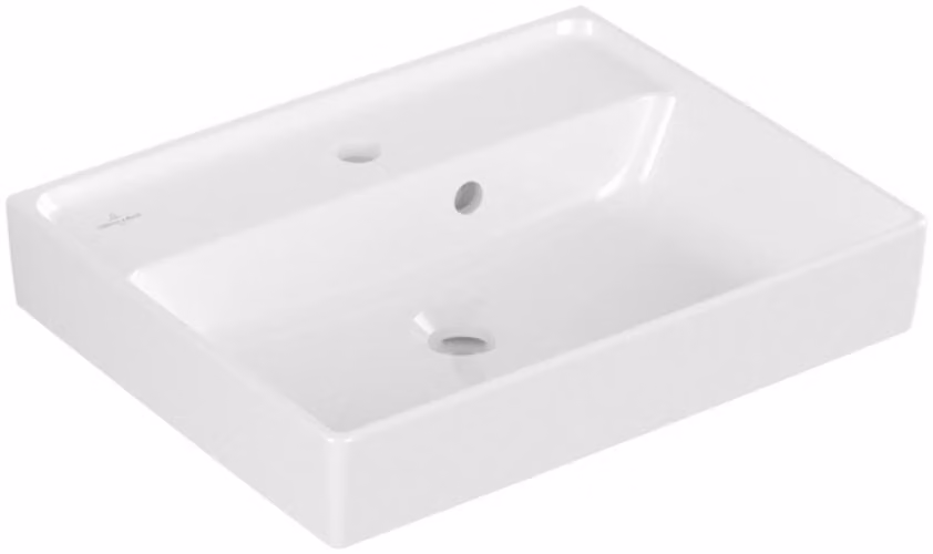 Villeroy & Boch Collaro lave-mains, 1 trou pour robinet, avec trop-plein, non rectifié, 500x400mm, 43345001, 43345001