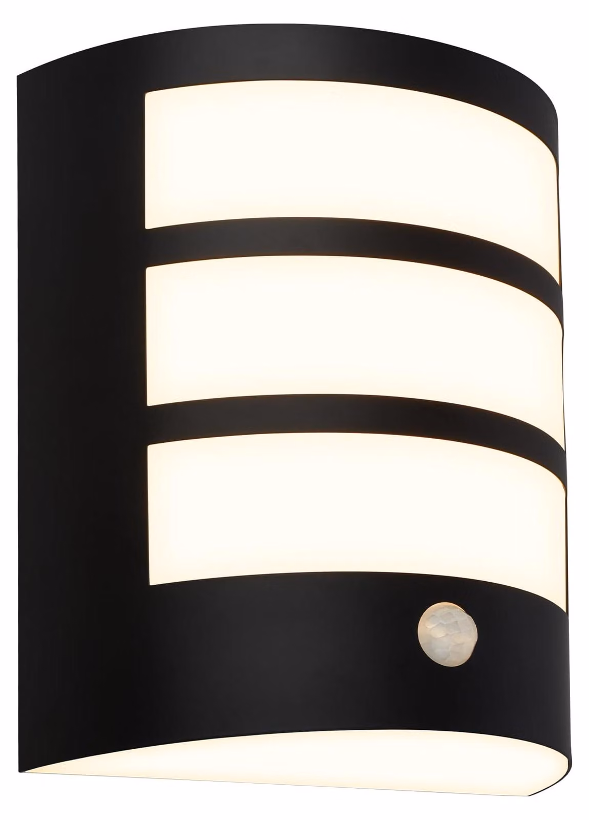 Lampada da parete a LED, ricaricabile, con sensore di movimento, dimensioni 18x15x7 cm, colore nero