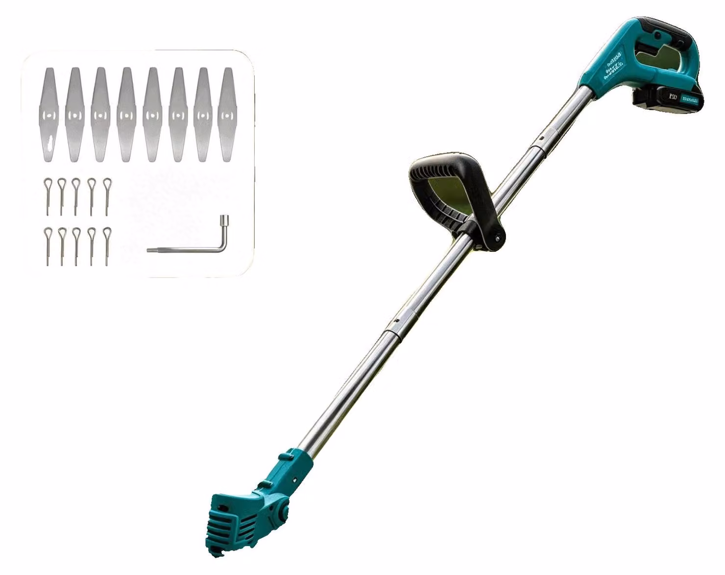 Tagliaerba elettrico, motore da 600W, dimensioni 36,5 x 8 x 5,5 pollici, realizzato in plastica resistente, design pieghevole, altezza di taglio regolabile