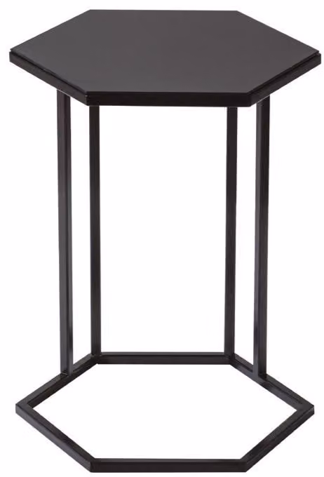 Tavolino da caffè nero, tavolino laterale per il soggiorno, design moderno, stile minimalista, nuovo