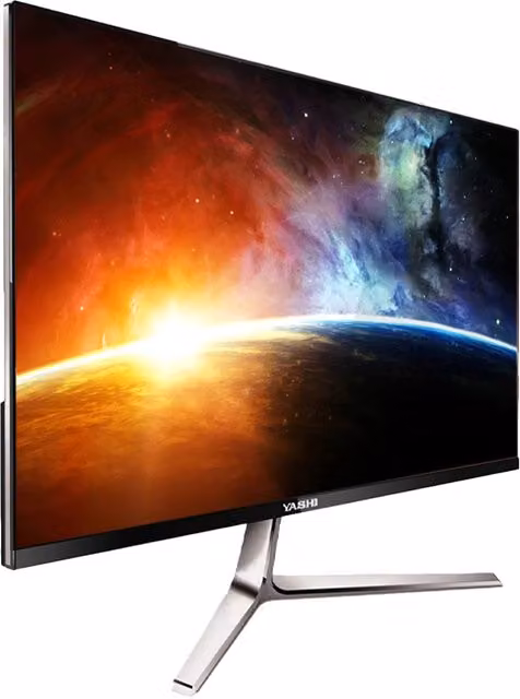 Monitor YASHI PIONEER S1 da 27 pollici FHD IPS, 120Hz, con altoparlanti integrati e connessione HDMI, colore nero