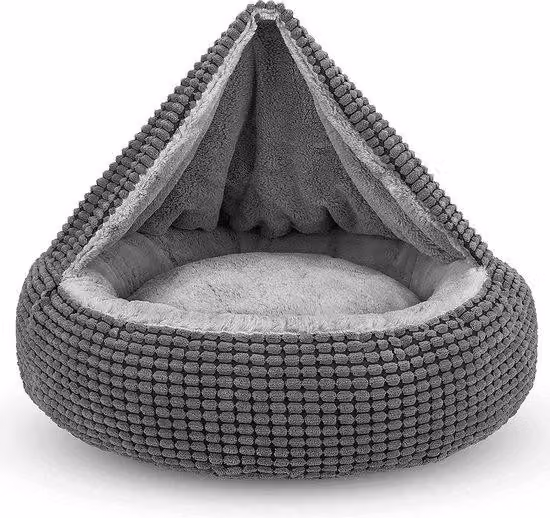 Tappetino antiscivolo per cani - Per cani di taglia piccola e media - 1 pezzo - Beige - Lavabile - 66 x 66 x 15 cm