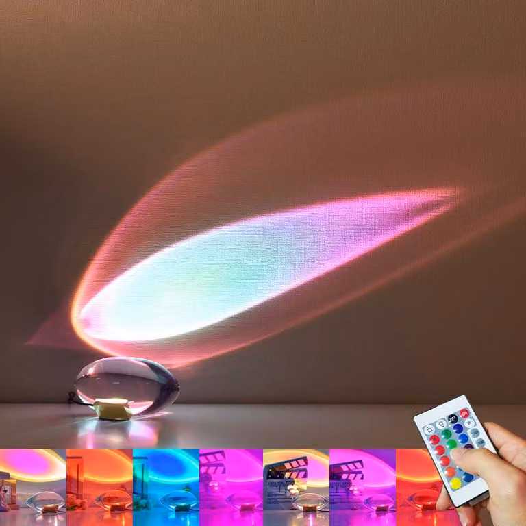 Lampada da tavolo in cristallo con 16 colori, controllo remoto, 5 livelli di luminosità, dimmerabile, con porta USB e base in acciaio inossidabile. Ideale per decorare camere da letto e feste. Un'idea regalo perfetta
