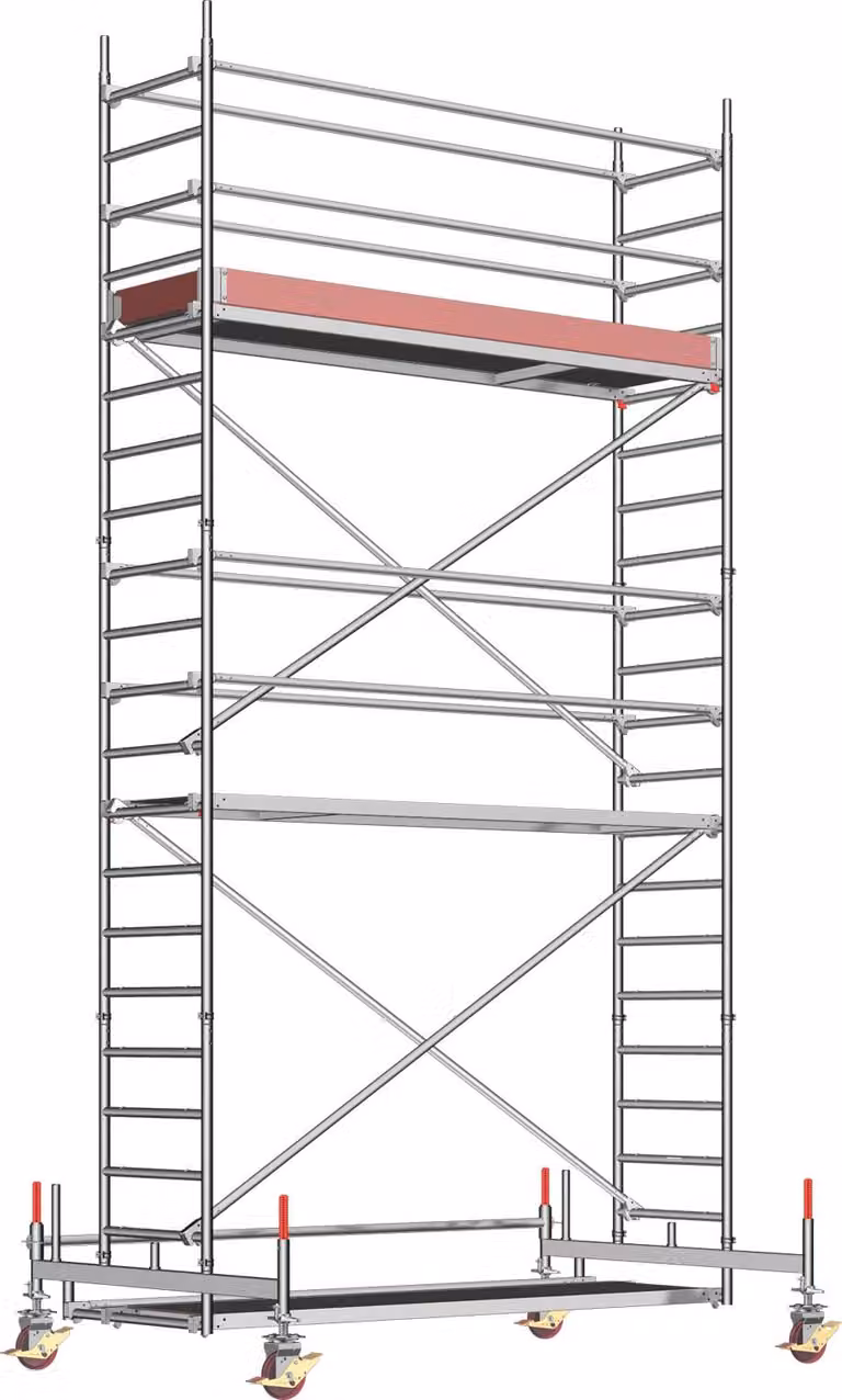 Layher Fahrgerüst Uni Standard P2 Arbeitshöhe 6,35m