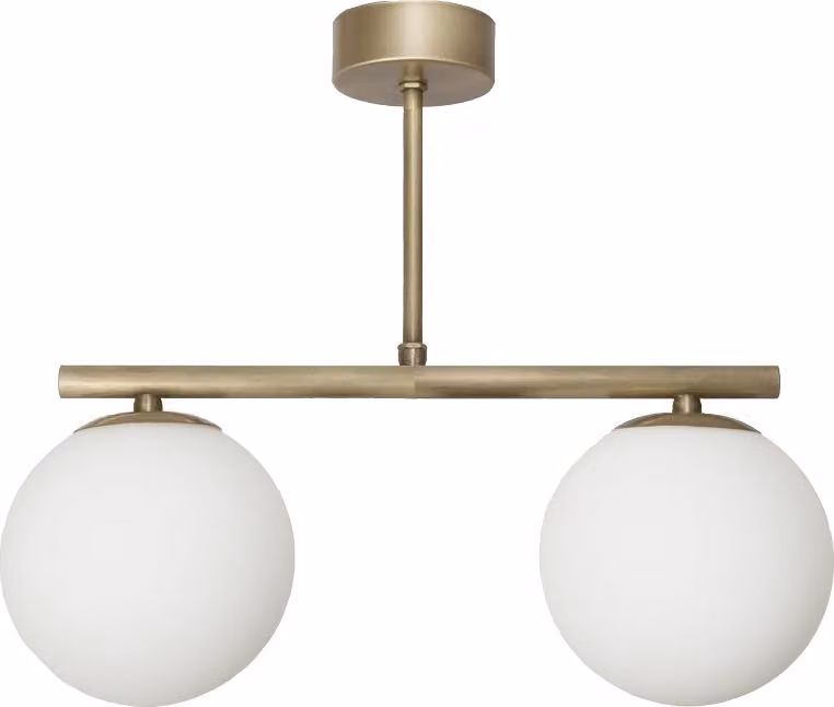 Lampada da soffitto Lampadario Paralumi in vetro Sfere E14 LED Titan Patina 14-907