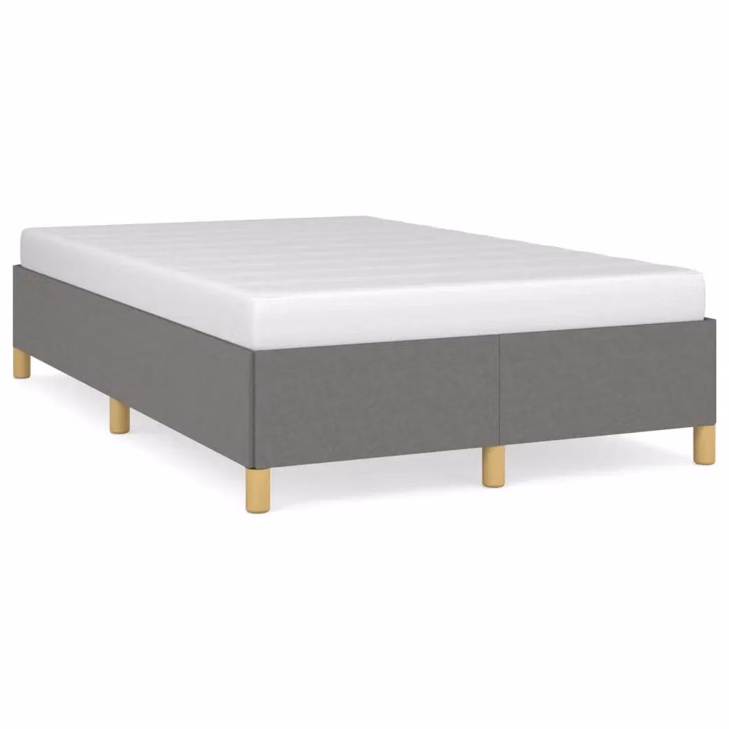 Struttura Letto Design Mania in Tessuto Grigio con Doghe in Legno L/P/H: 120 x 200 x 35 cm – 2