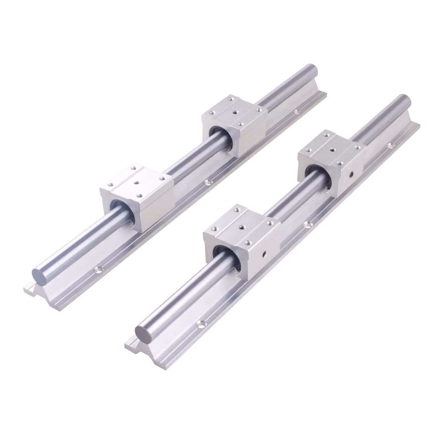 Sistema di guide lineari, diametro 25 mm, struttura in lega di alluminio, 1000 mm
