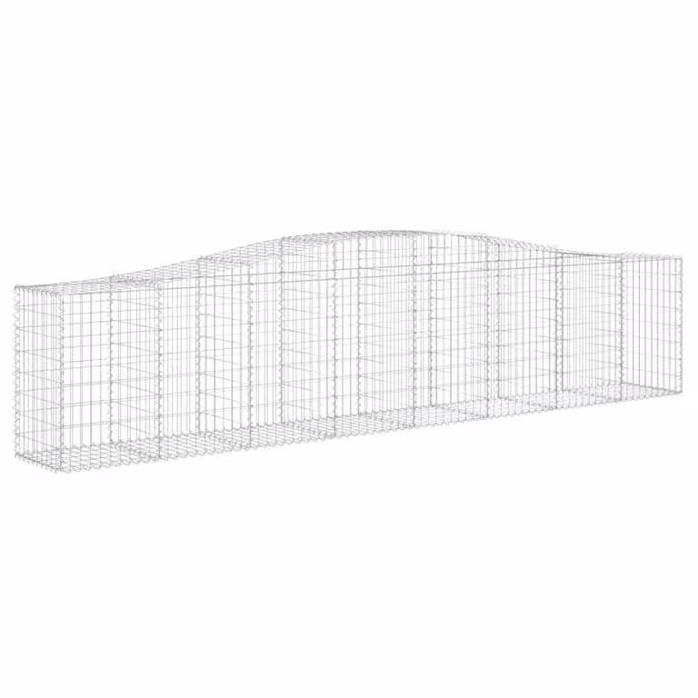 Cesto Gabbione ad Arco 400x50x80/100 cm Ferro Zincato