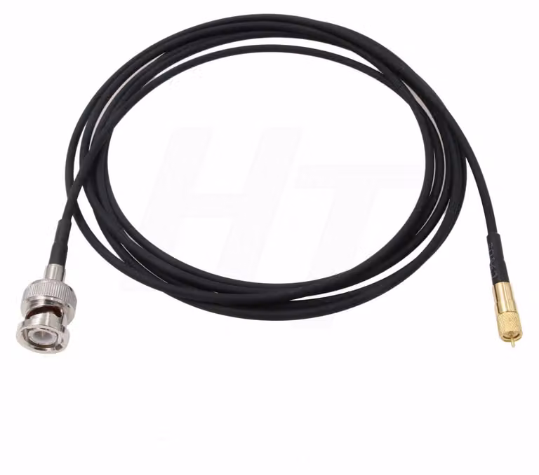Connettore BNC su microdot UNF 10-32, cavo coassiale RG174, 50 Ohm, 5 metri