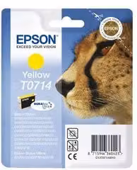 Cartuccia per stampante Epson Serie Ghepardo Durabrite Ultra T0714 Giallo
