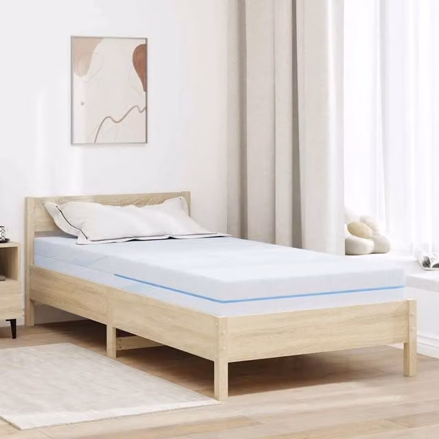 Materasso in comfort foam bianco vidaXL L 90 x P 190 cm, Altezza: 16 cm