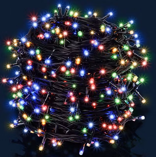 Catena di luci natalizie Monzana con 400 LED multicolore, lunghezza 40 m