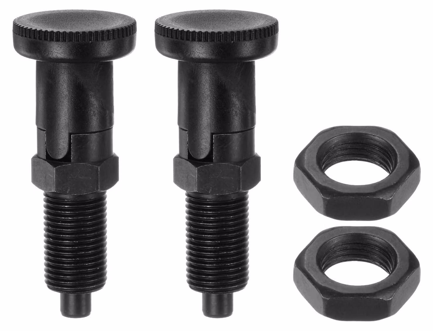2 molle a compression, filettatura M16 x 1,5, diametro del gambo 8 mm, Acciaio al carbonio