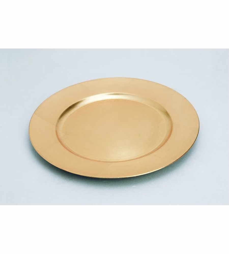 Piatto di plastica oro