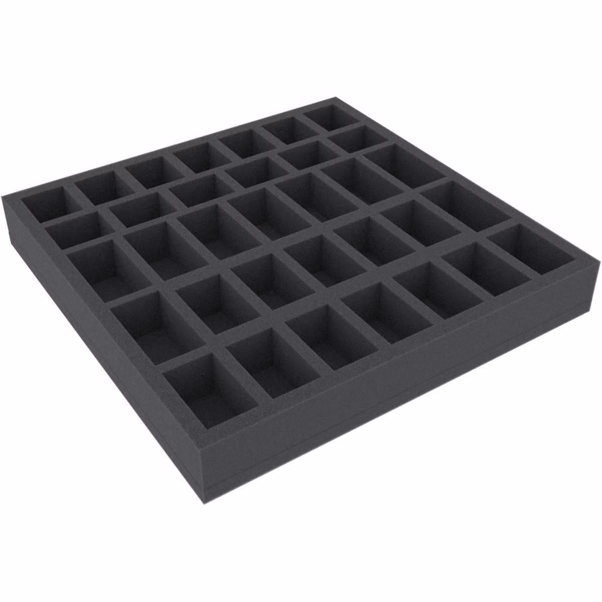 Inserto in schiuma con 34 scomparti, 285x285x40 mm, per giochi da tavolo