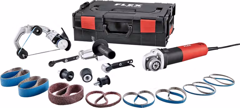 Set di smerigliatrici a nastro per tubi e lime a nastro TRINOFLEX BRE 8-4 INOX