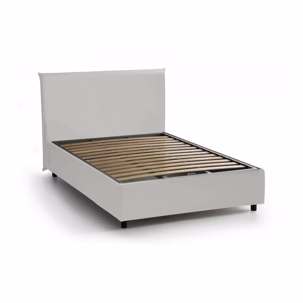 Letto contenitore Alia di Talamo Italia, modello moderno con base a sollevamento, colore bianco, L/P/H: 120 x 200 cm – 2