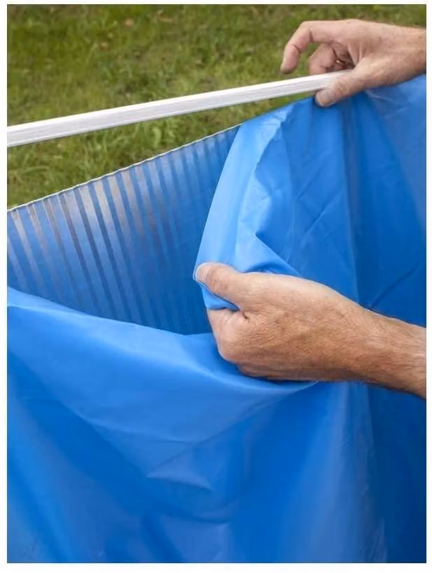 Telo di ricambio Liner BLU per piscine in acciaio ovali 500x300x120 GRE FS PROV 500