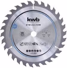 Lama a disco per sega circolare e troncatrice KWB Argento, Diametro: 190 mm, 30 denti