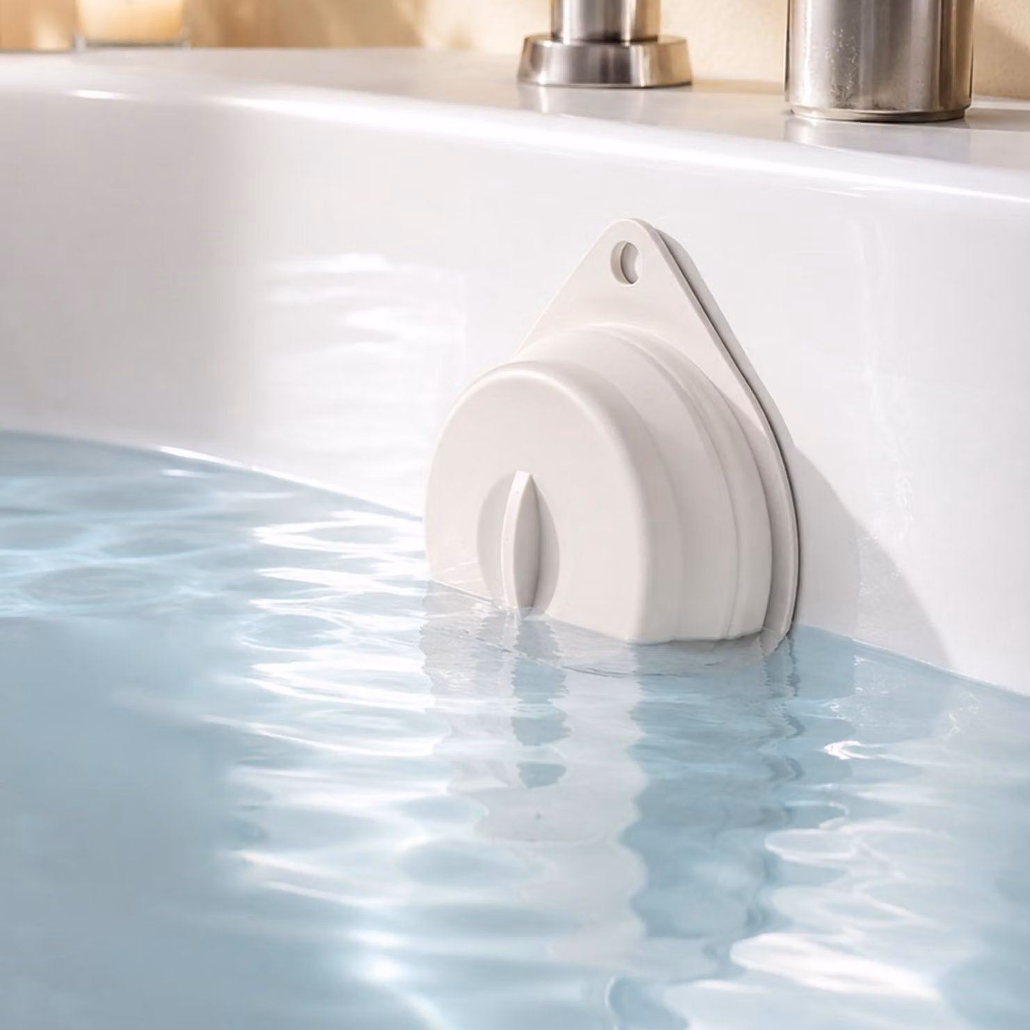 Copertura in silicone magnetica per scarico di overflow, per bagno, 1 pezzo, adatta per vasche da bagno
