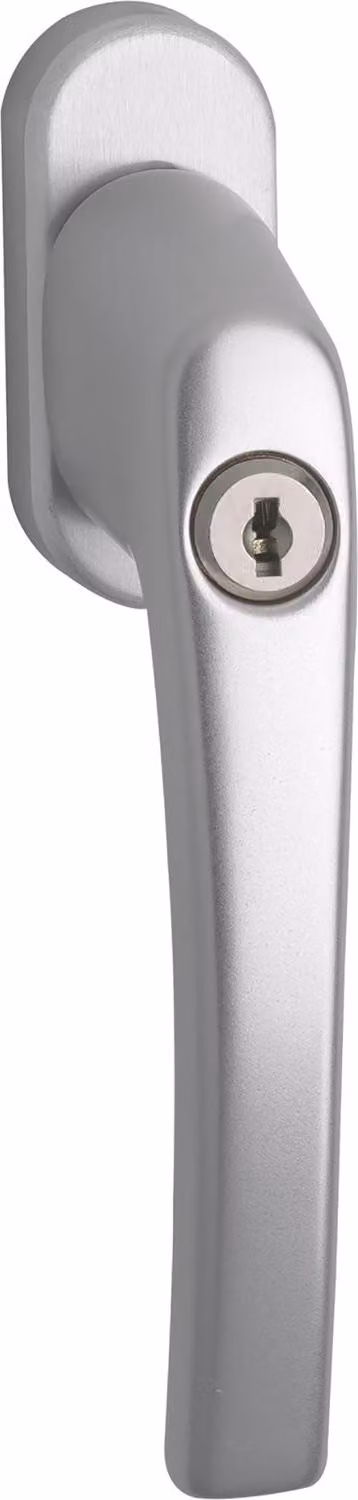 ROTO maniglia per finestre ROTOLINE - cilindro di chiusura, 40 Nm, alluminio anodizzato argento