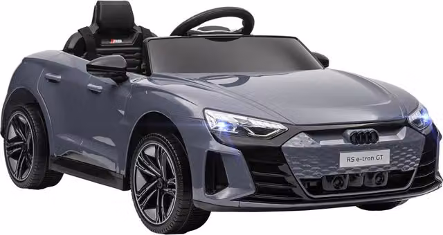 Auto elettrica per bambini Zephmum con telecomando e suoni Audi, colore Grigio