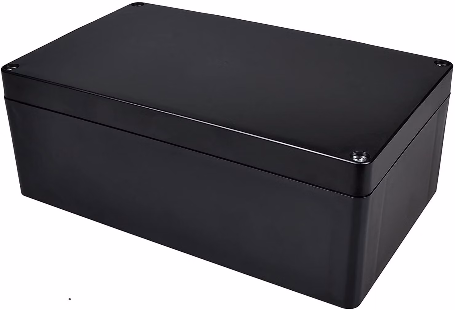 Scatola di derivazione elettronica IP65, grande scatola di derivazione a parete, scatola di derivazione in plastica, scatola di connessione elettrica a parete (200 x 120 x 75 mm, nera)