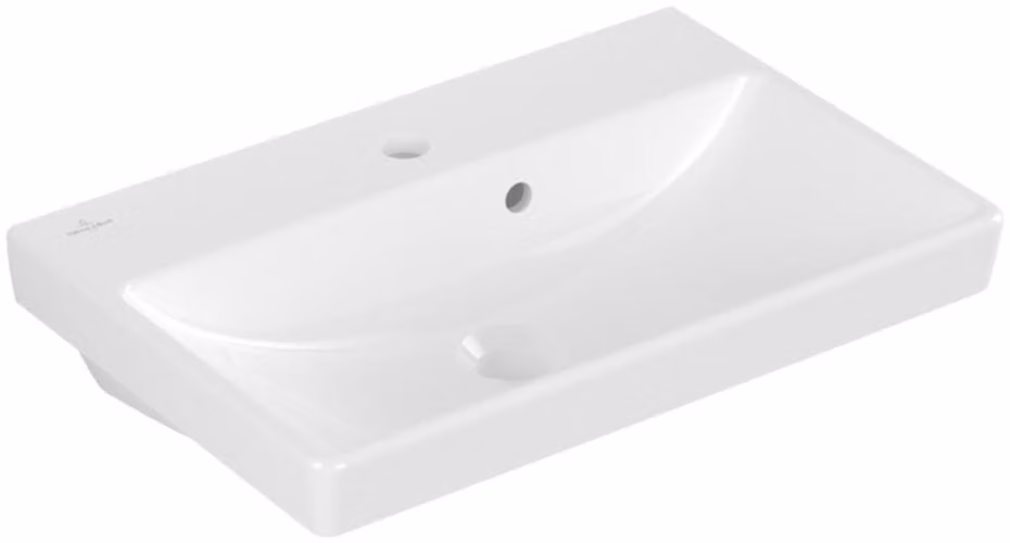 Villeroy & Boch Avento lavabos Compact, 1 trou pour robinet, avec trop-plein, 550x370mm, 4A0055R1, 4A0055R1