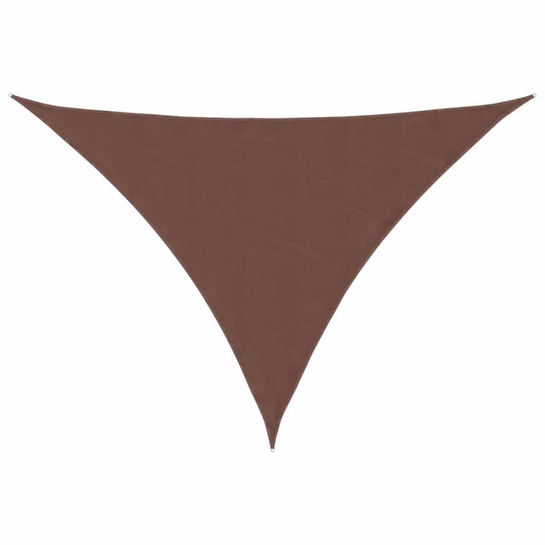 Parasole a Vela Oxford Triangolare 4x5x6,4 m Marrone