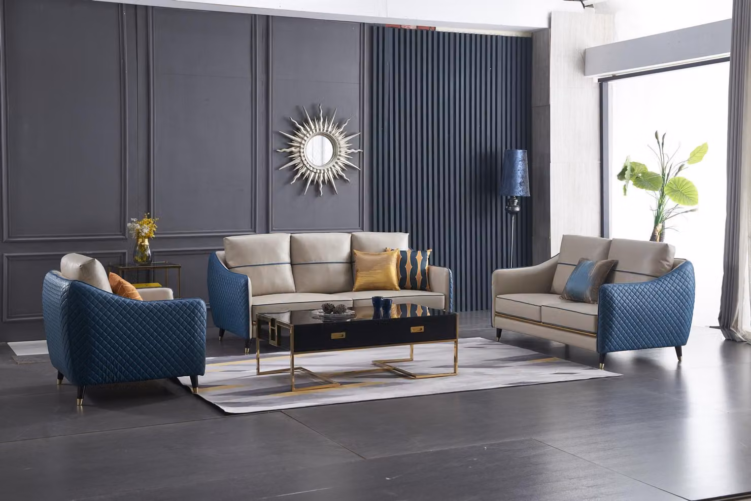 Sofagarnitur 3+2 Sitzer Set Design Sofa Polster Couchen Couch Modern Garnitur