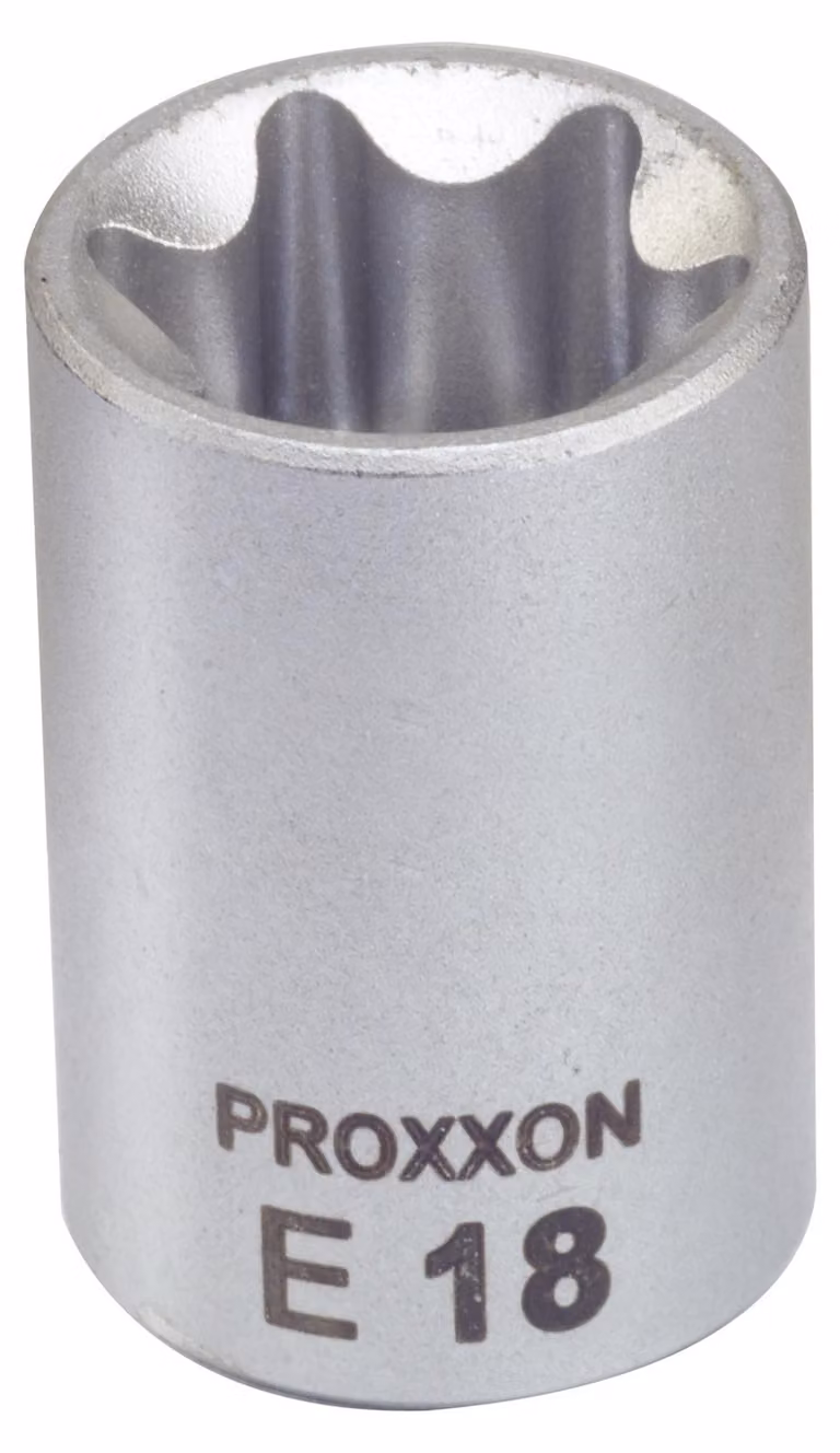 Proxxon Steckschlüsseleinsatz 3/8 E 18, Außen-TX, Chrom-Vanadium Stahl 31 CRV 3